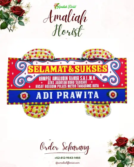 Papan Bunga Ucapan Selamat Tlogopragoto